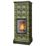 Kachlová Krbová kamna ABX Venezia exklusive XL, Zelená